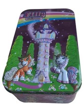 Filly Scatola di Latta Multicolore Unicorno Cavallo Castello