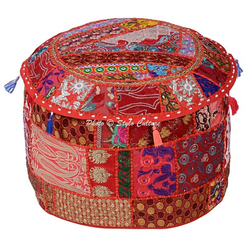 Pouf ottomano patchwork