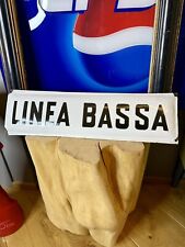 Targa smaltata bombata “LINEA BASSA” - vintage