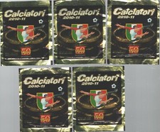 Calciatori 2010-11 - Lotto 5 bustine di figurine ed. Panini 2011