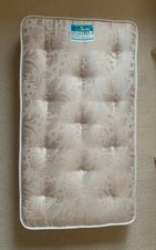 Materasso a molle di lana per bimba bimbo bambino bambina, 115x65cm alto 16cm.