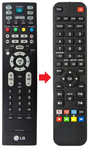 Telecomando adatto per - , lg