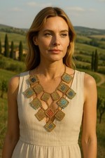Collana artigianale con maglia