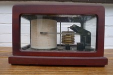 Penna a tamburo Barograph - cassa in legno, 8 lattine