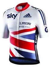 Maglietta ciclismo Adidas UFFICIALE GB SKY rider squadra emissione bici top SS
