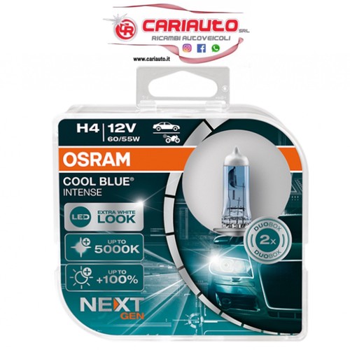 Coppia 5000k lampade osram - h4,