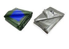 Telone Occhiellato Telo Impermeabile antistrappo pvc Legna 180gr/m2 - 260gr/m2