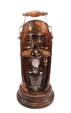 Set bicchieri portabottiglie e bar vintage assenzio tantalio decanter made in Italy