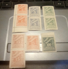 Grecia 1930-35 Affrancatura dovuta - Nuovi valori 2 francobolli + 4 coppie MNH