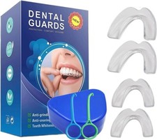 Bite Bruxismo Notturno Automodellante, 4 X Bait Protezione Denti Notturno Unisex