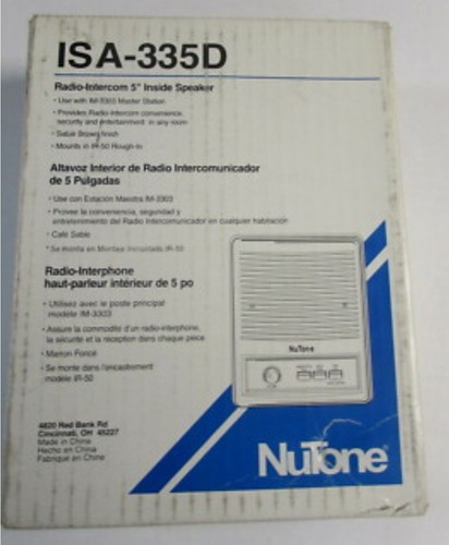 Nutone isa 335 d - isa-335,