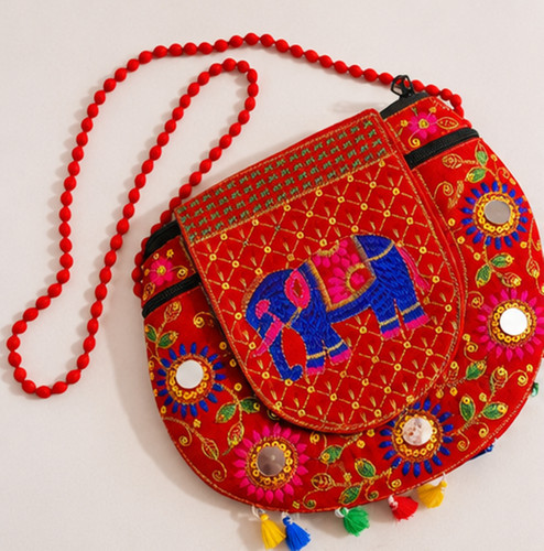 Borsa tracolla ricamata con - tracolla,
