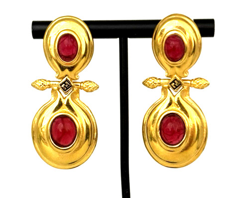 Rari orecchini vintage fendi - orecchini,