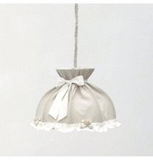 NANAN Lampadario Tato con Copetura in Cotone Ø 50 cm colore Tortora 3980