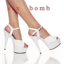 SEXY white platform strap