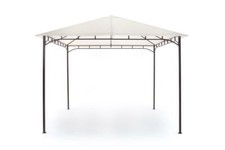 Gazebo colore ecru  in metallo