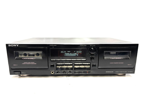 Sony double cassette tape - double, deck