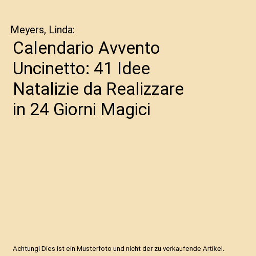 Calendario avvento uncinetto - calendario,