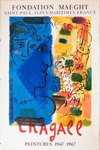 Marc chagall profil bleu - le,