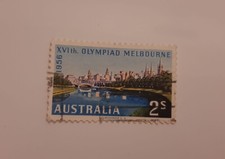 FRANCOBOLLO AUSTRALIA - OLIMPIADI DI MELBOURNE 1956