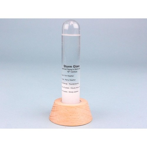 Storm glass tapered wooden - glass, on