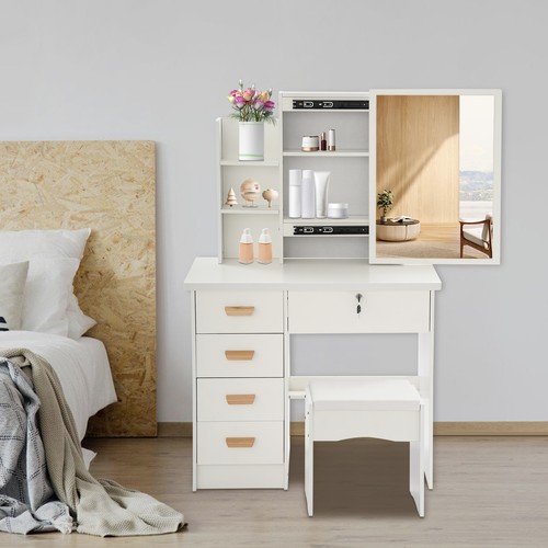Tavolo trucco con specchio - con,