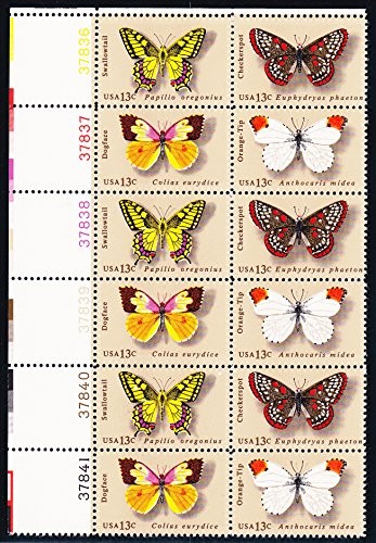 1977 farfalle targhe - targhe, di