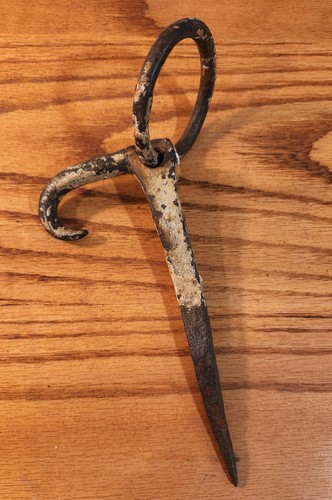 Antico gancio anello - anello, in