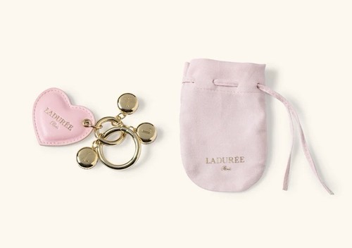Ladurée macaron keychain - macaron, pink