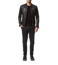 Giacca Pelle Uomo Motociclista