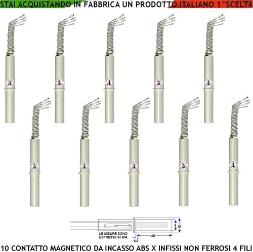 Contatti magnetici antifurto - magnetici,