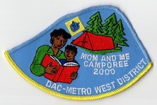 DAC-Metro West District Boston, MA Mom & Me Camporee 2000 BSA Boy Scouts 5x3"