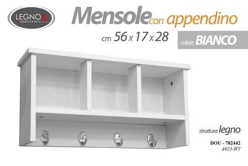 Scaffale appendino parete - scaffale, da