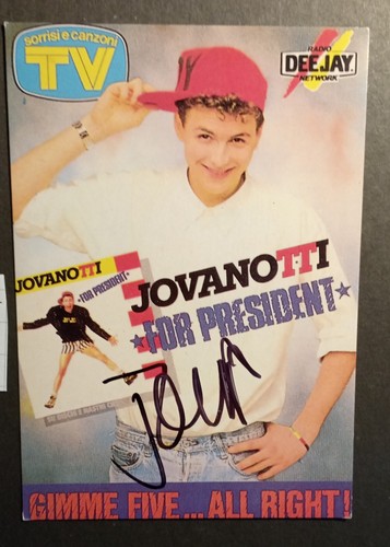 Au0054 autografi jovanotti - autografi:,