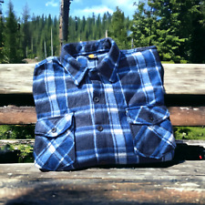 Jin Hao Lai camicia pile fantasia scozzese tessuto morbido blu bianco tg. L