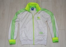 ADIDAS tuta neon giamaica adicolor firebird giacca rasta chile62 bianco