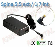 ALIMENTATORE ACER 30W 19V 1.58A MISURA SPINOTTO 5.5/1.7 mm RICAMBIO ASPIRE ONE 
