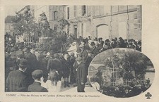 16 - CPA Cognac (Charente) Fête des Reines 1910 - Char de Chantecler / Superbe