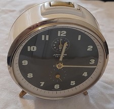 Orologio sveglia da tavolo meccanica Junghans Trivox Silentic manuale Germany