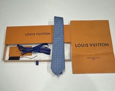 Cravatta Louis Vuitton blu LV