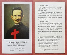 Santino Holy Card: Beato P. Enrico Rebuschini Camilliano