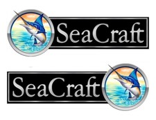 Due adesivi SeaCraft Boat