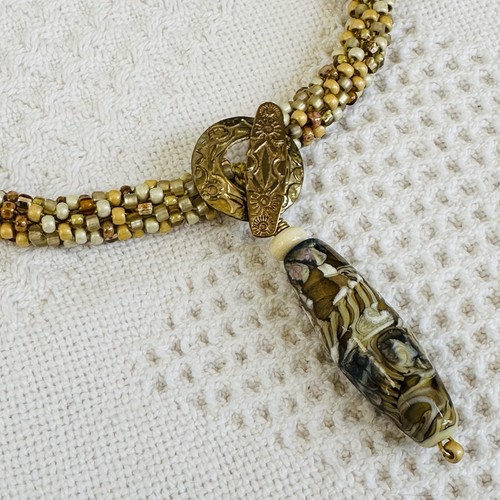 Collana corda uncinetto