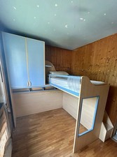 Cameretta completa 2 letti con soppalco - Frazionabile