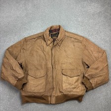 Giacca volante pelle adulto grande marrone militare aviatore volo USA bomber uomo
