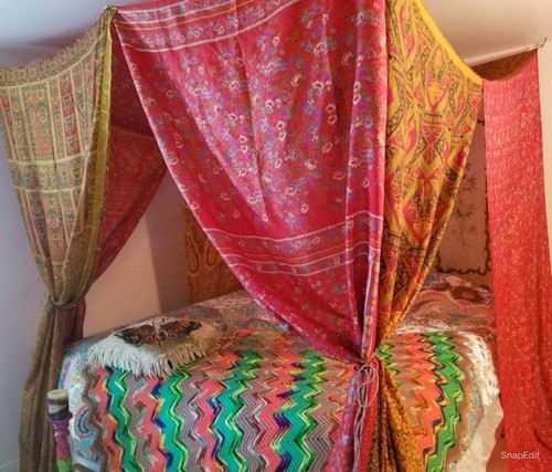 Tenda baldacchino letto - a,