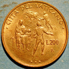 Città del Vaticano 200 Lire