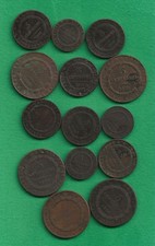 LOTTO DI 14 MONETE -  DA 1/3/5 CENT. REGNO DI SARDEGNA