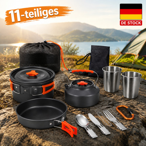 Set stoviglie campeggio 11 - da,