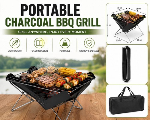 Barbecue carbone pieghevole - a,